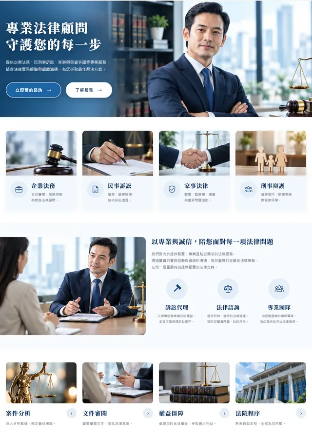 法律事務所網站範本